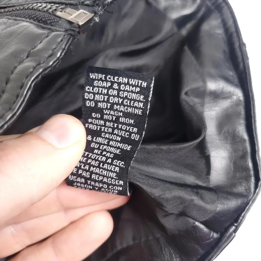 Therapy Jacket Womens Size M Faux Leather Moto Biker Motorcycle Edgy Zip Up